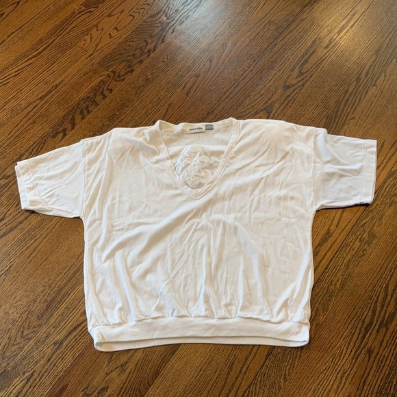 VTG 80‎ 90s Lauren Brooke Pullover Shirt Plus Sz 42/22W Embroidered Cottage READ - Picture 1 of 10